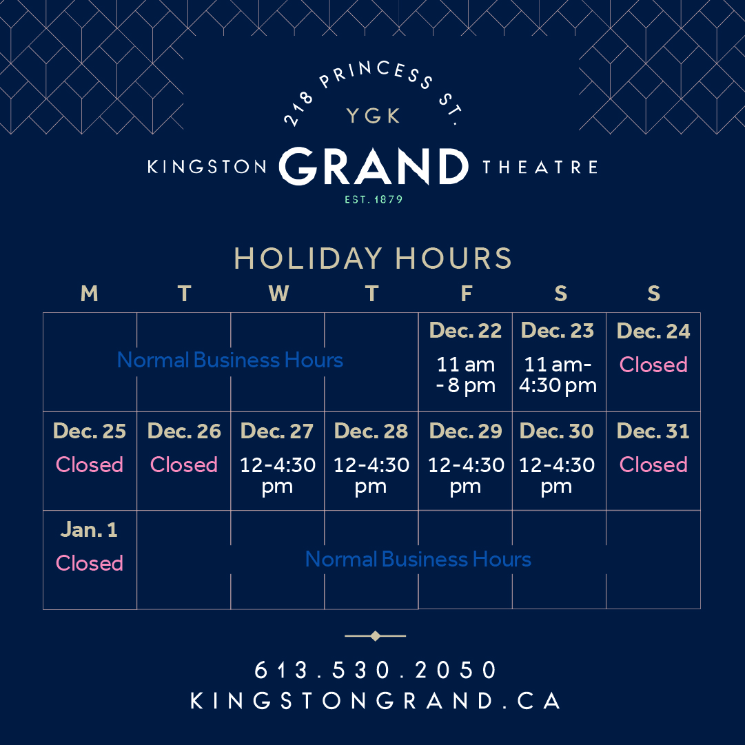 Gift Certificates Kingston Grand Theatre