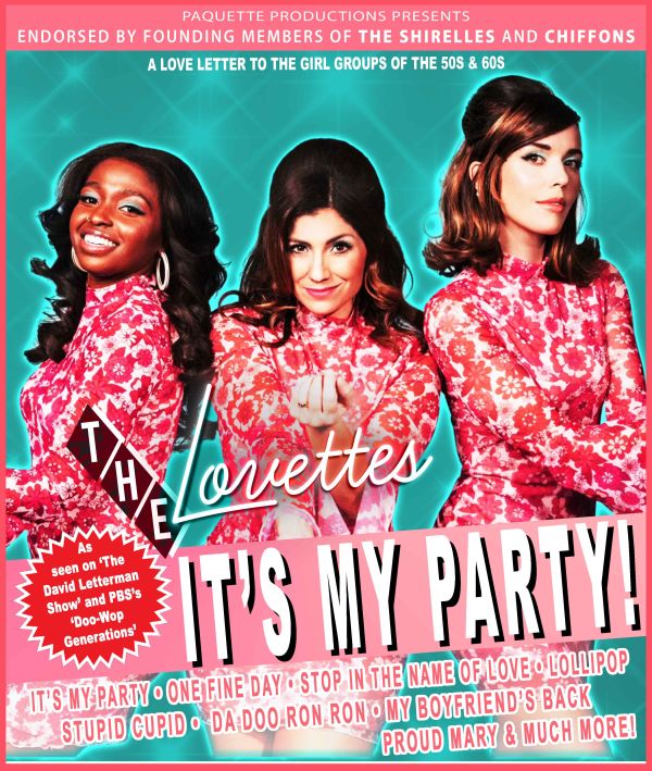 three dark haired ladies in bright pink outfits