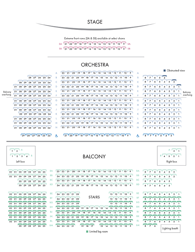 St Andrews Hall Balcony Seating Chart