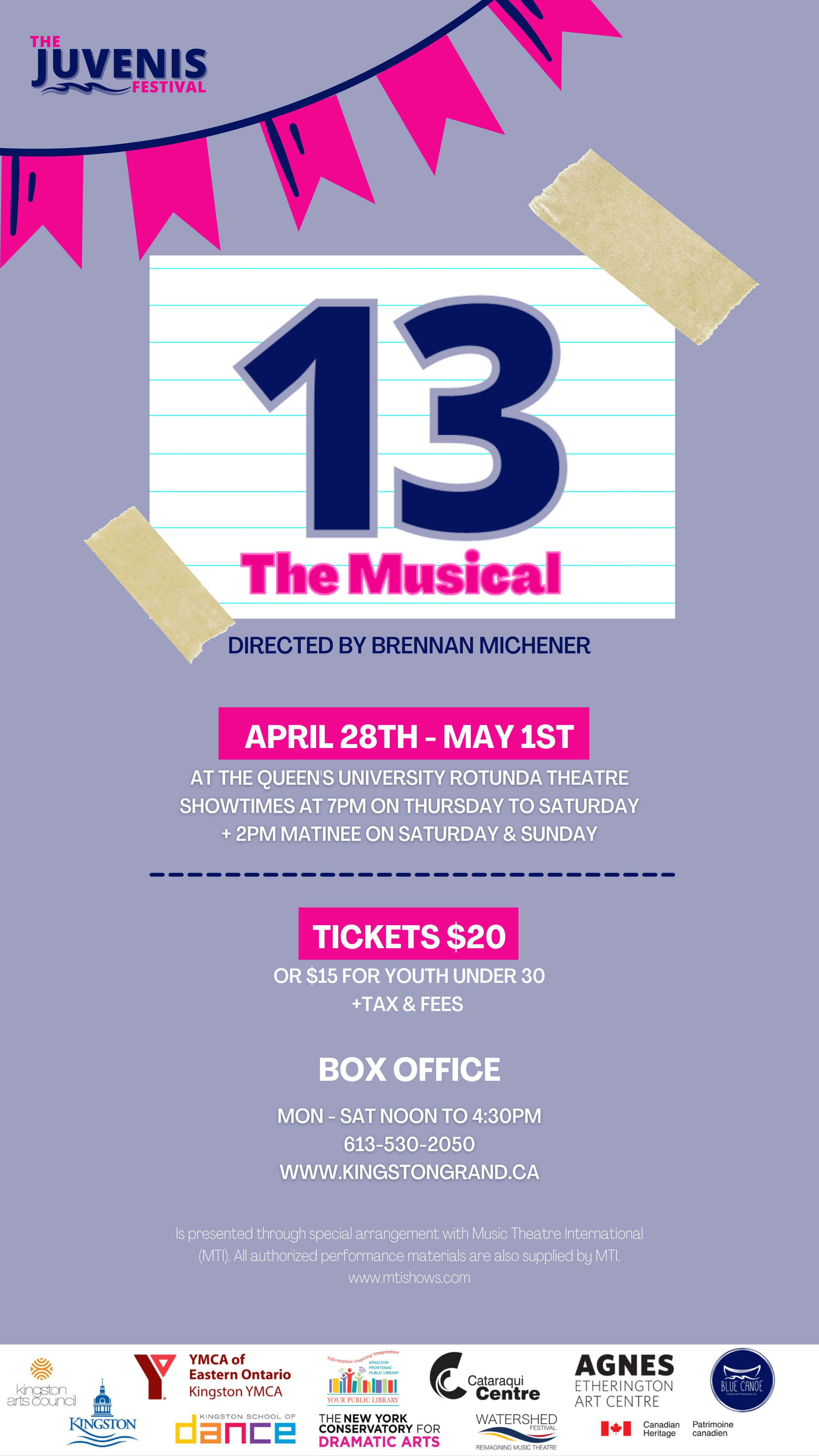 13: The Musical Poster for 13: The Musical