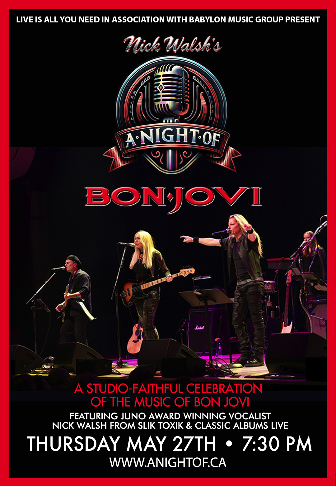 'A Night of' - Bon Jovi Featuring Nick Walsh | Kingston Grand Theatre