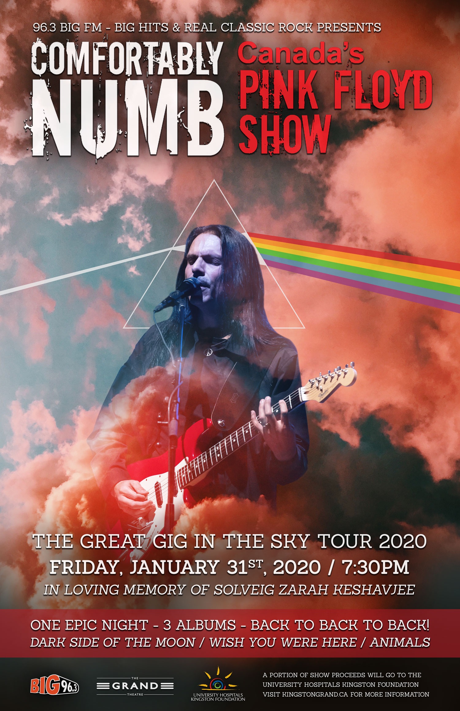 Comfortably Numb - The Great Gig In The Sky Tour Poster of Comfortably Numbs upcoming concert