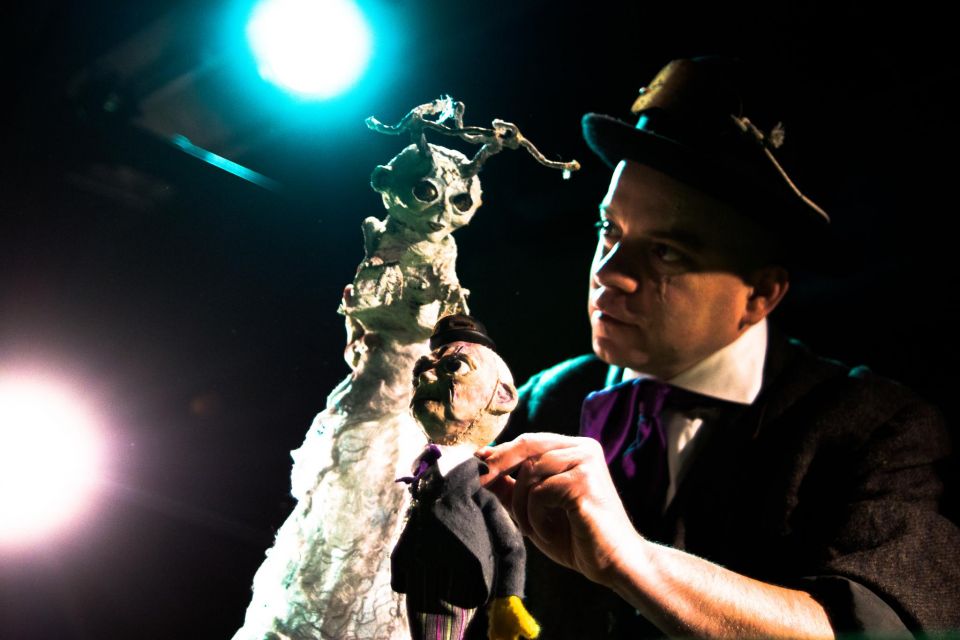 The Harrowing of Brimstone McReedy Actor with creepy puppets