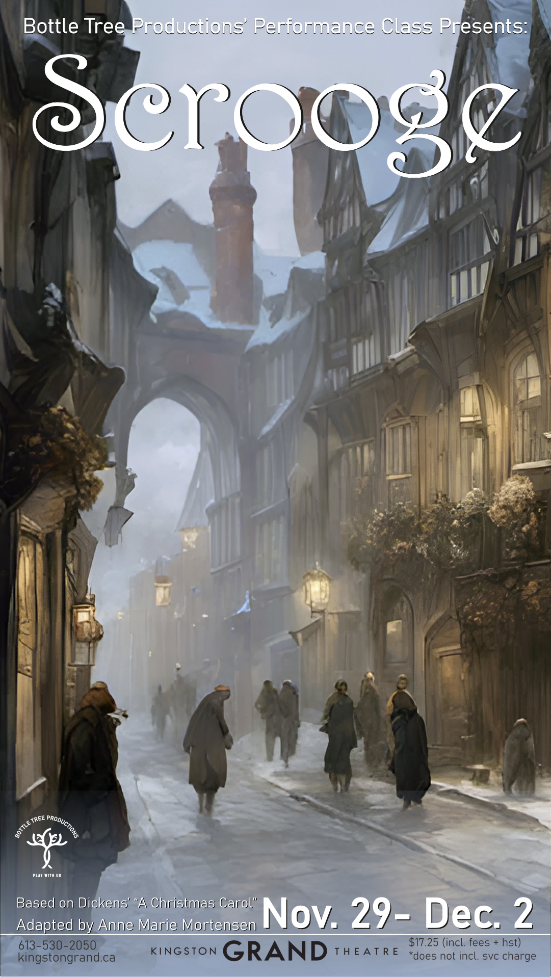 a foggy english street