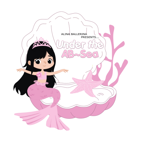 dark haired mermaid in pink