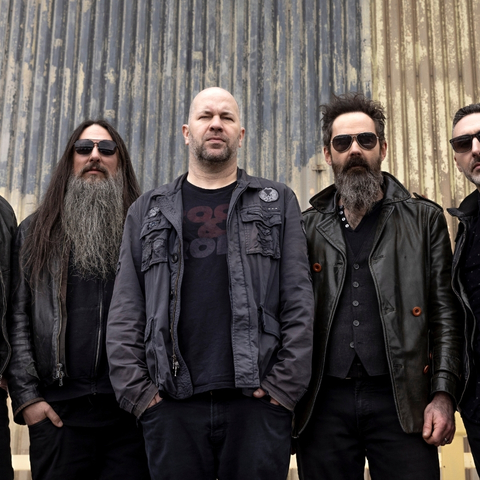 The five male member of the rock band Finger Eleven