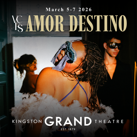 model with a mask looking over her left shoulder