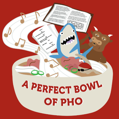 cartoon graphic of a bowl of pho noodles