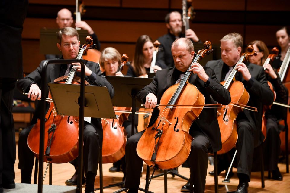 symphony performers on stage
