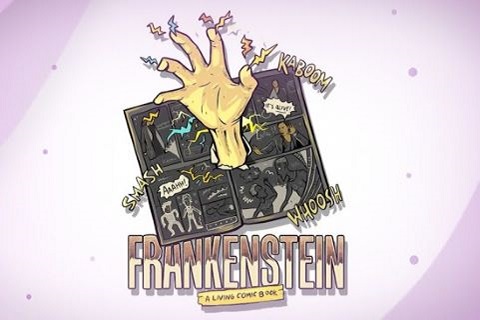 A monster's hand reaching out from the pages of a comic book