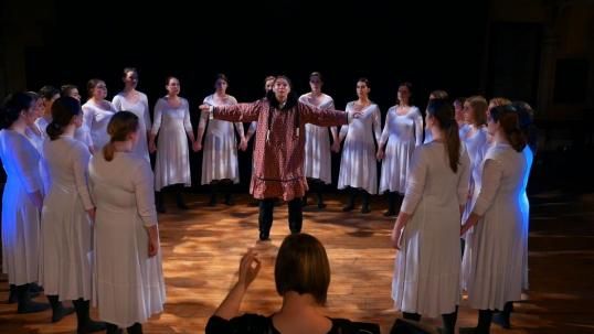 Production shot of Fatty Legs