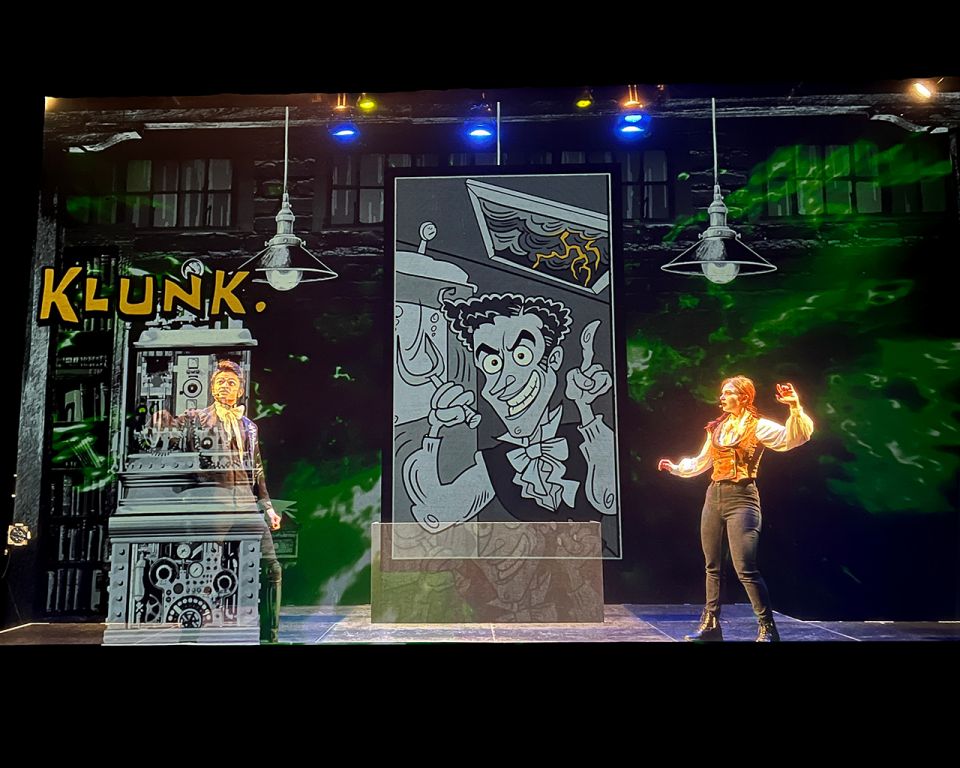 An actor onstage