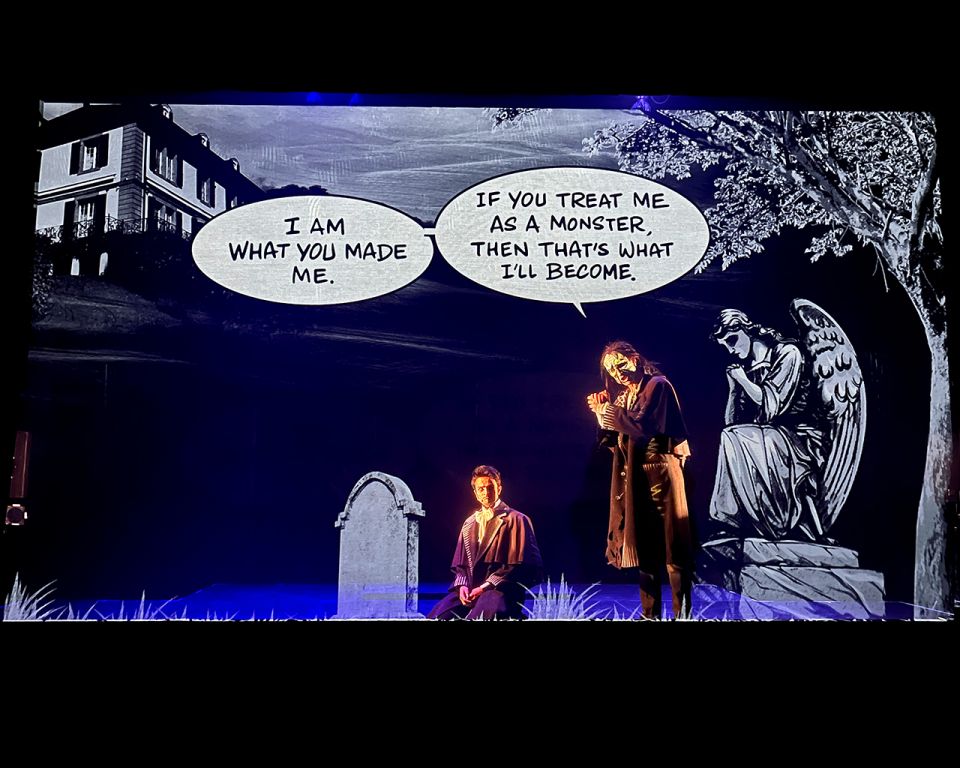 A text bubble as in a comic book