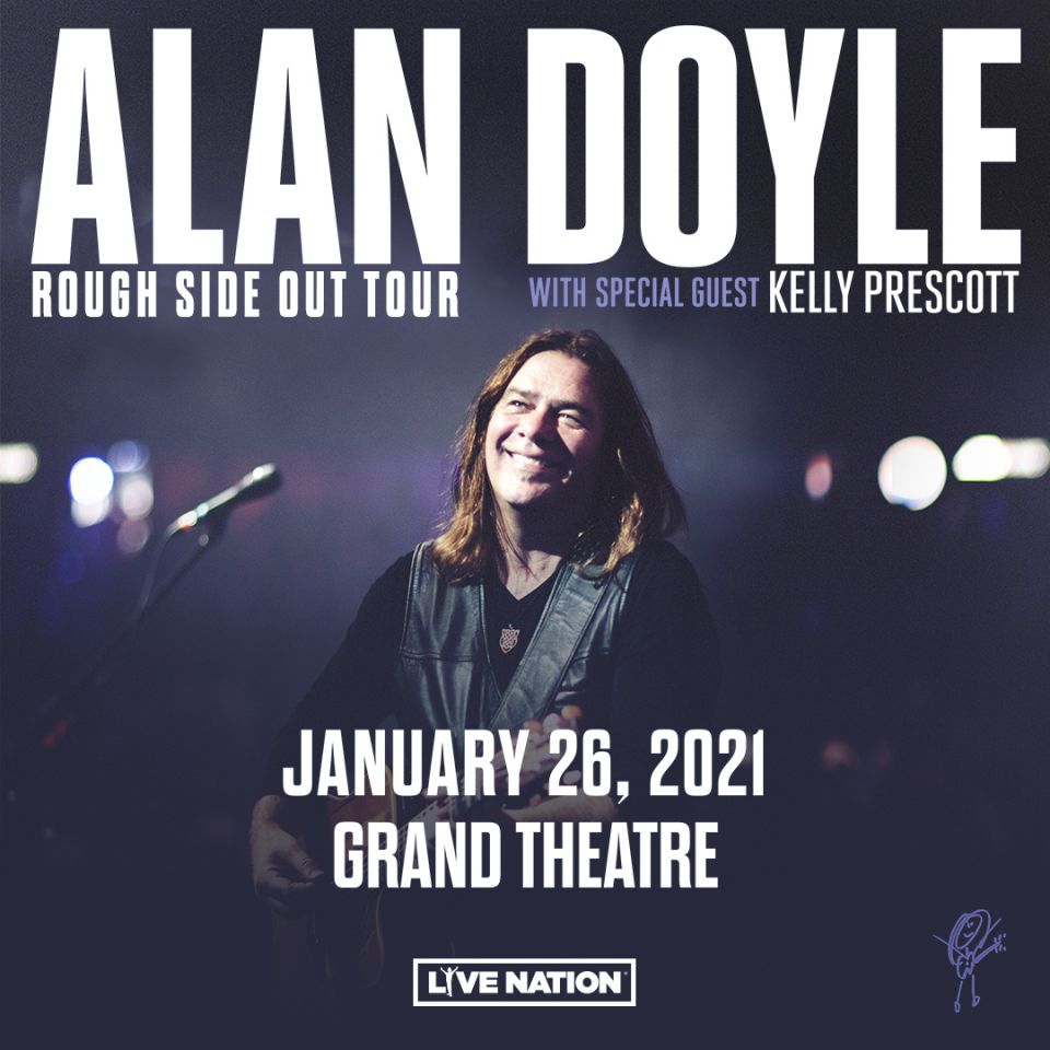 Alan Doyle - Rough Side Out Tour Poster of Alan Doyle on stage