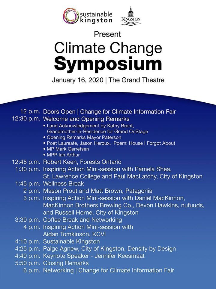 Climate Change Schedule Schedule