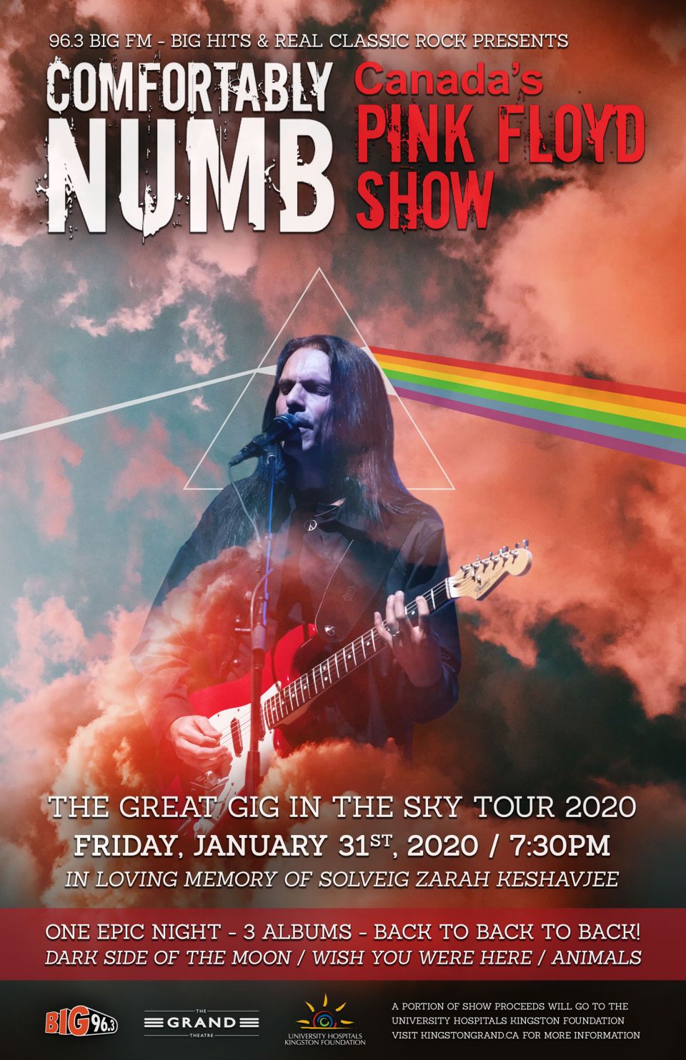 Comfortably Numb - The Great Gig In The Sky Tour Poster of Comfortably Numbs upcoming concert
