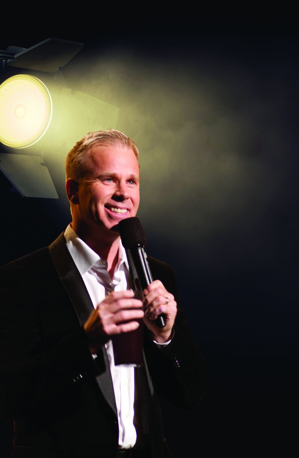 Gerry Dee: Alone. On a stage. Gerry Dee on a stage, alone.