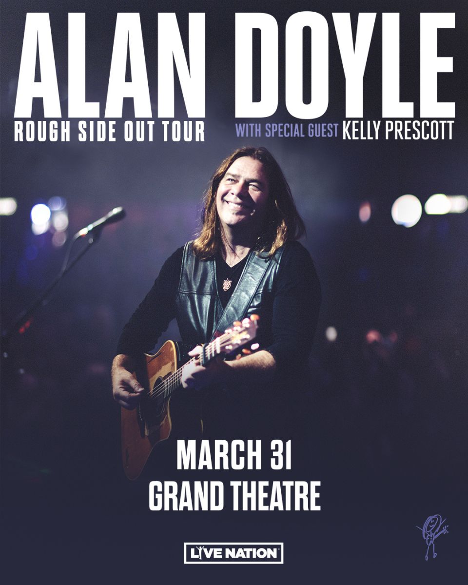 Alan Doyle - Rough Side Out Tour Poster of Alan Doyle on stage