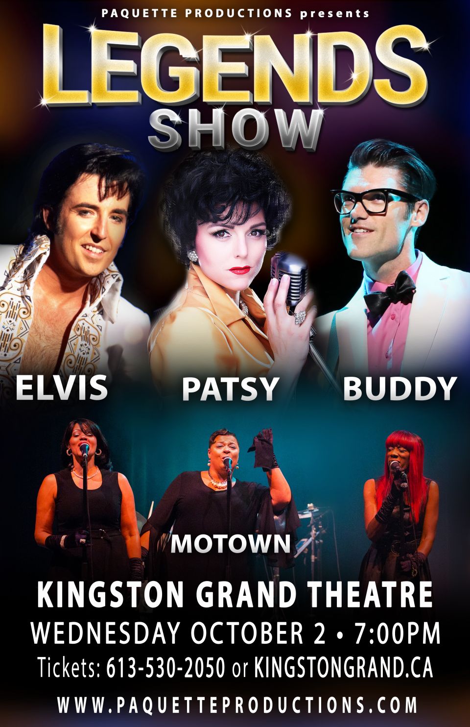 LEGENDS SHOW TRIBUTES TO BUDDY, PATSY, MOTOWN AND ELVIS LEGENDS SHOW TRIBUTES TO BUDDY, PATSY, MOTOWN AND ELVIS