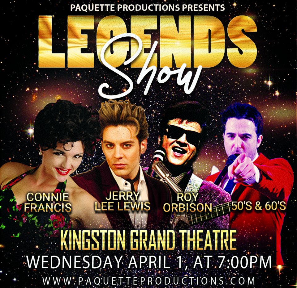 Legends Show Pete Paquette, Connie Francis, Roy Orbison, Jerry Lee Lewis