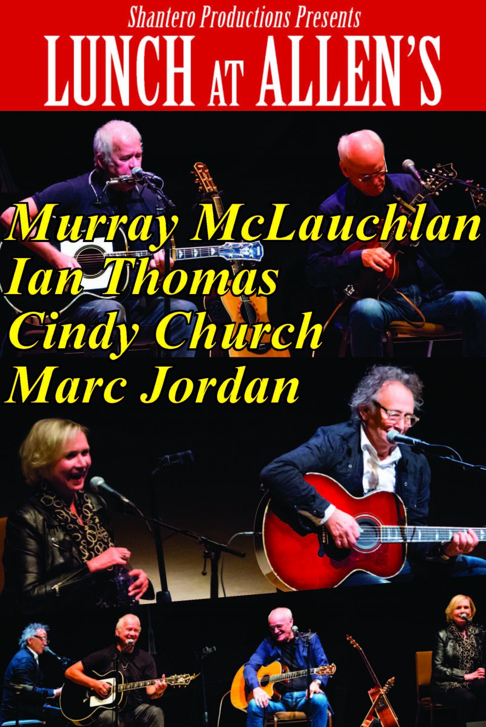 Lunch at Allen's - Murray McLauchlan, Cindy Church, Marc Jordan and Ian Thomas MURRAY McLAUCHLAN, CINDY CHURCH, MARC JORDAN and IAN THOMAS are Lunch at Allen's