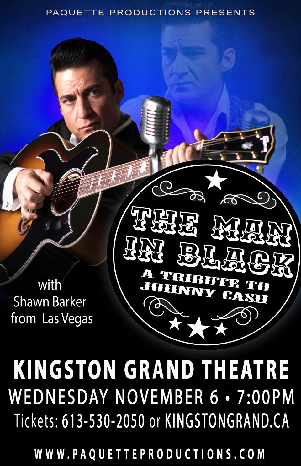 The Man in Black starring Shawn Barker The Man in Black starring Shawn Barker