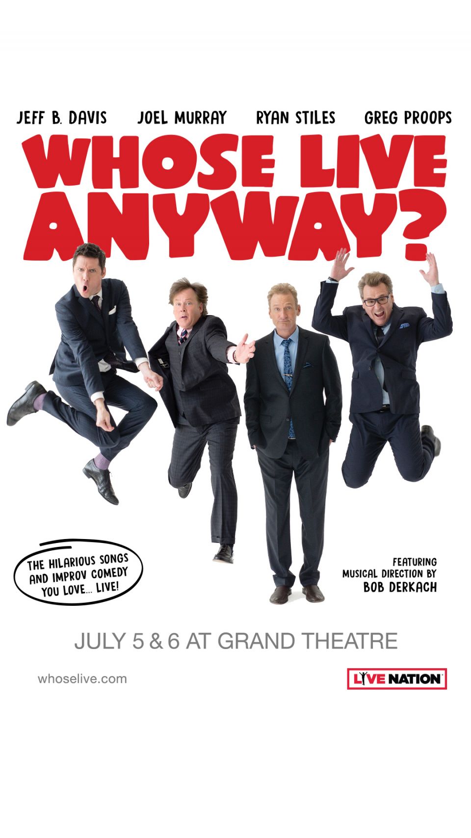Whose Lie Anyway? Performers jumping on stage