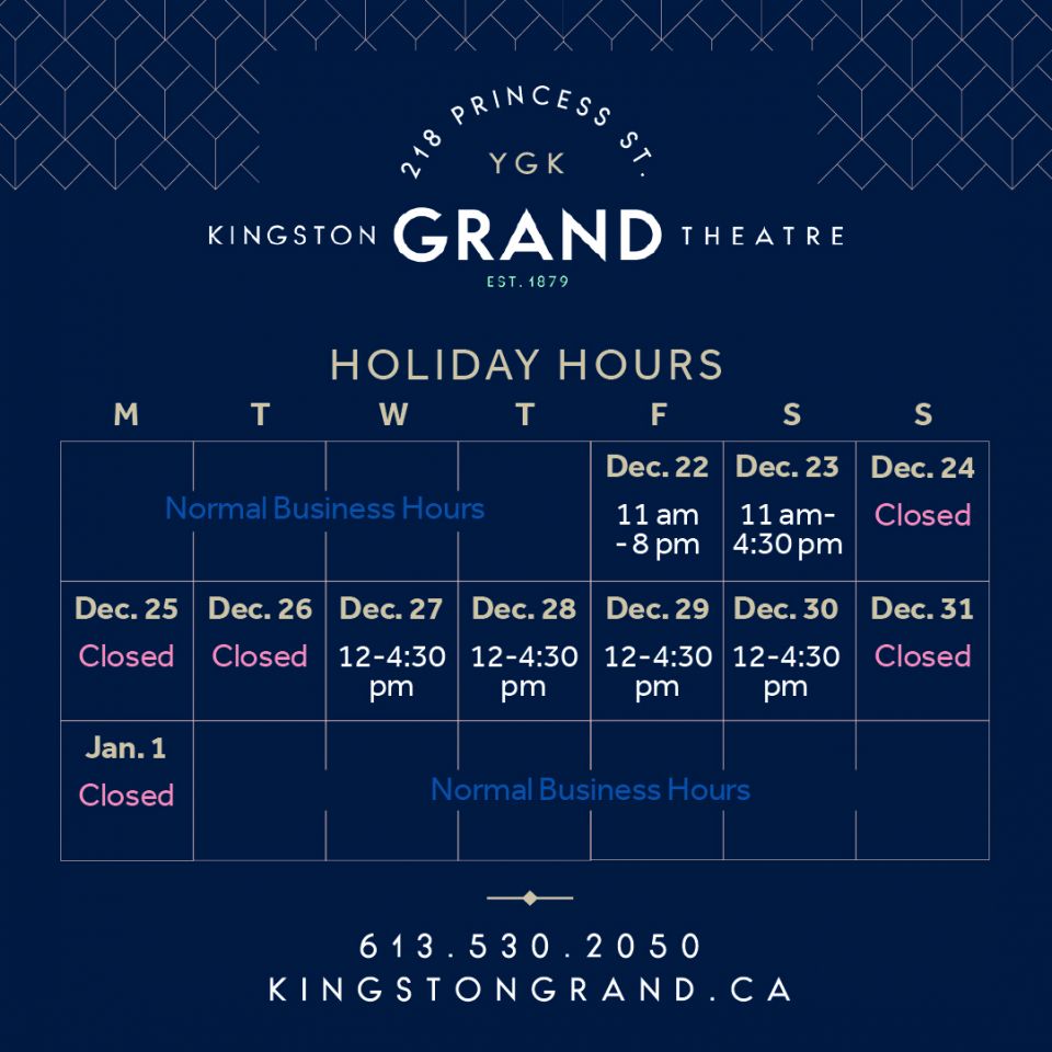 Holiday Box Office Hours