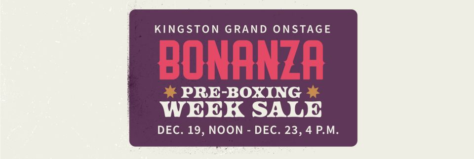Bonanza Boxing Week Sale
