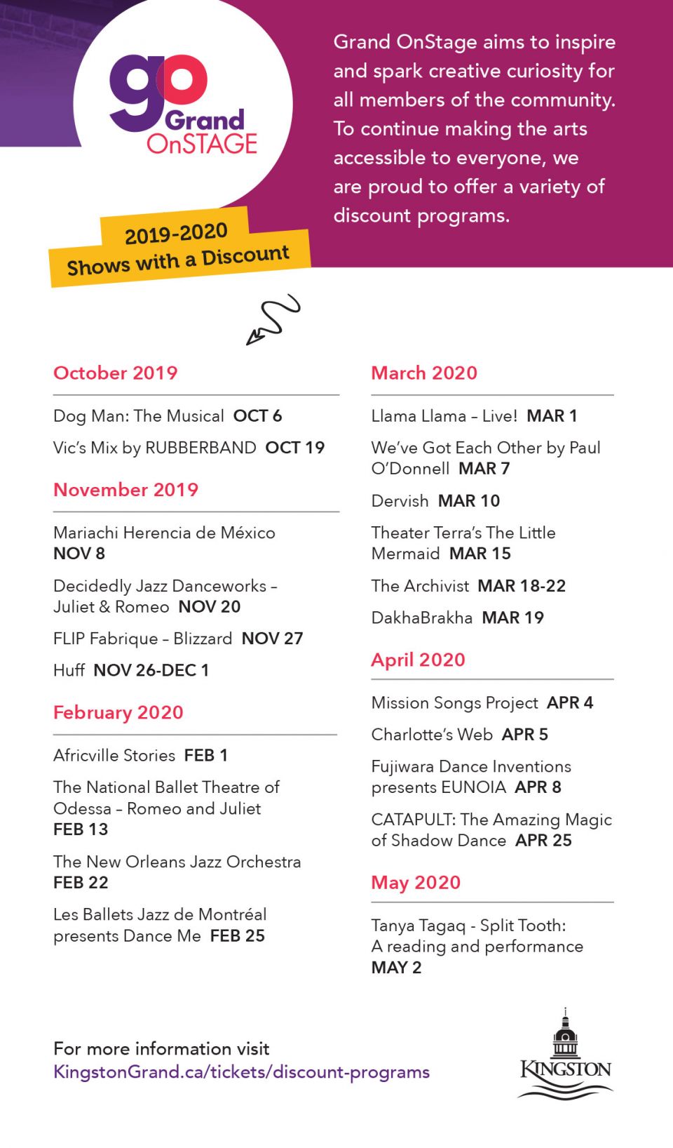 Grand OnStage Shows With A Discount