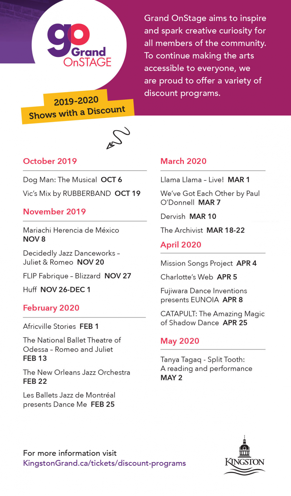 Grand OnStage Shows With A Discount