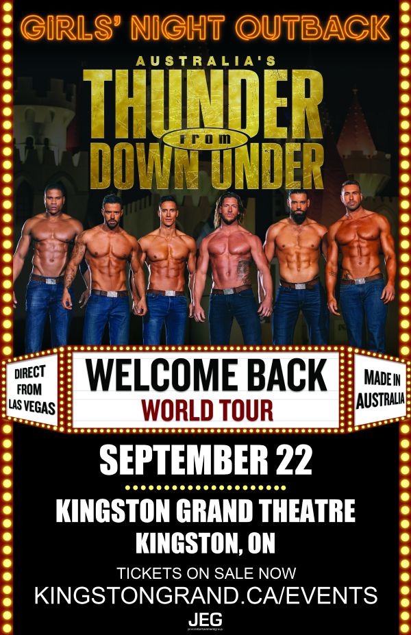 Australia's Thunder From Down Under six shirtless men in jeans
