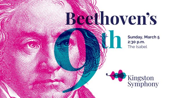 Beethoven's face with a 9th superimposed infront