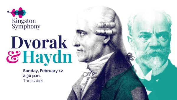 two older gentlemen, Dvorak & Haydn to the left of the graphic