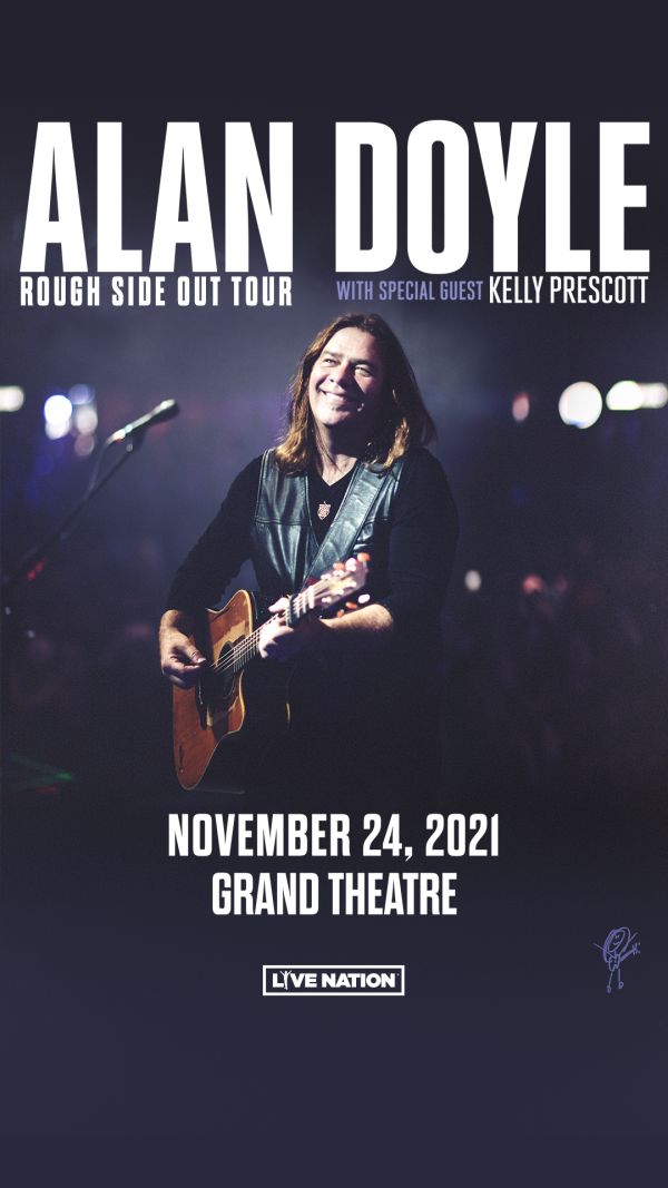 Alan Doyle - Rough Side Out Tour Poster of Alan Doyle on stage
