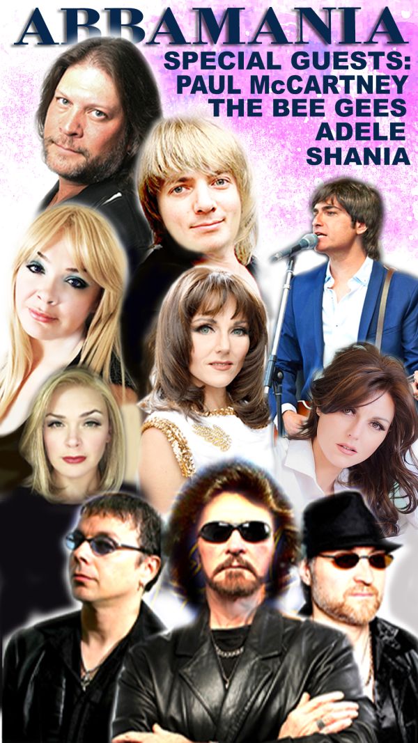 Abbamania and Night Fever Collage of performers