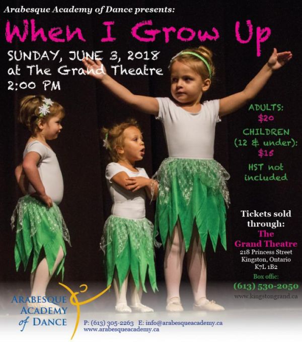 Arabesque Academy of Dance - When I Grow Up!