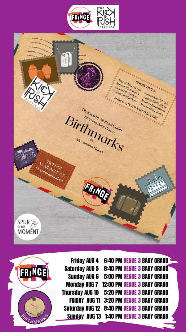 Poster showing times of event in Baby Grand