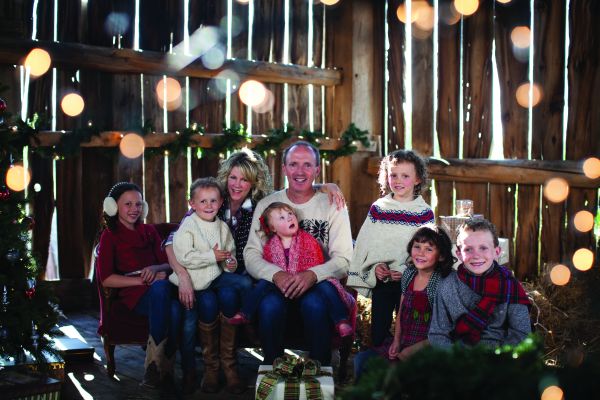 Natalie MacMaster and Donnell Leahy with their children