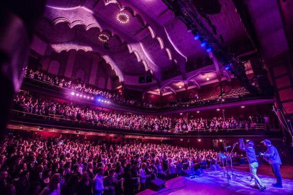 Performance at Massey Hall Photo: Joseph Fuda Auditorium with Choir! Choir! Choir! on stage