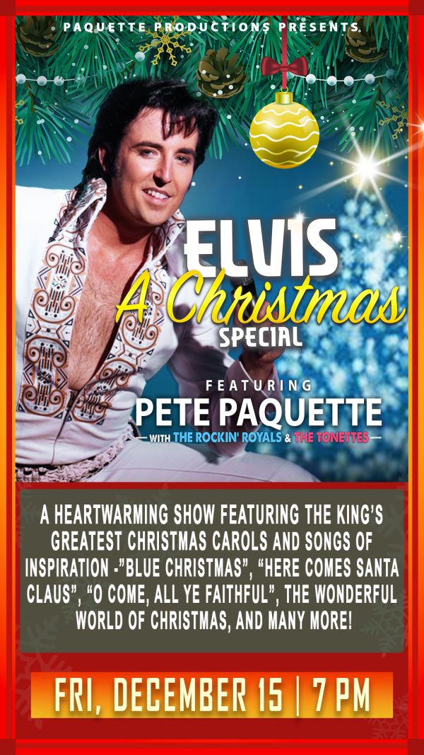 Poster with Pete Paquette as Elvis