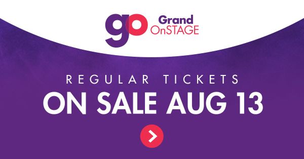 Tickets to Grand OnStage's 2018-19 season on sale Monday, August 13 at Noon