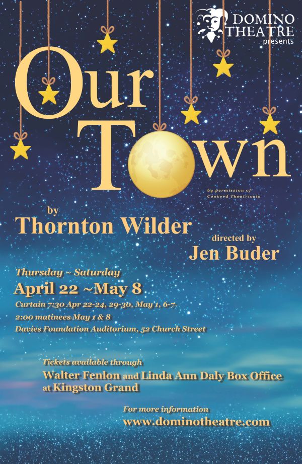Happening at Domino Theatre, 52 Church Street, Kingston.  Renewing subscribers are welcome to renew their subscriptions for the same seats and same nights starting June 22nd.    New subscriptions will be accepted starting July 6th.  Regular tickets (without a subscription) on sale starting August 10th.