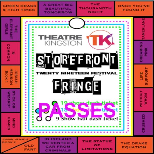 Storefront Fringe Passes visual of the passes