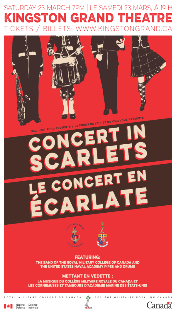 Red poster with military "legs" in dressage