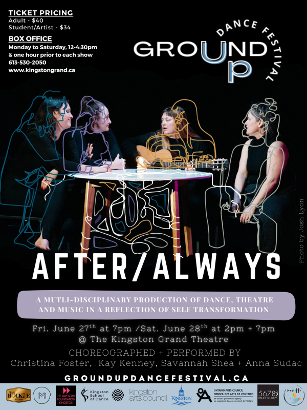 copy of poster, performers seated at a table
