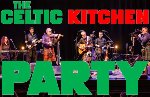 performers with their name CELTIC KITCHEN PARTY across the pictures
